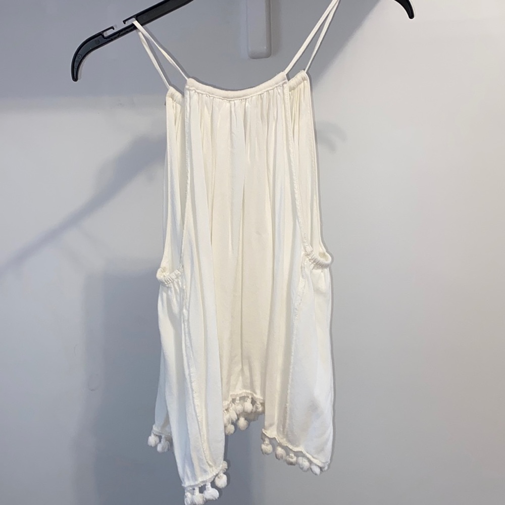 White Halter Top